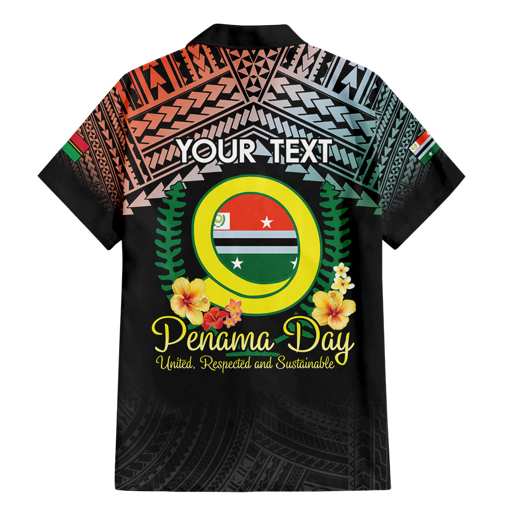 Personalised Penama Day Family Matching Mermaid Dress and Hawaiian Shirt Vanuatu Provinces Polynesian Pattern LT14 - Polynesian Pride