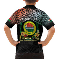 Personalised Penama Day Family Matching Short Sleeve Bodycon Dress and Hawaiian Shirt Vanuatu Provinces Polynesian Pattern LT14 - Polynesian Pride