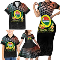 Personalised Penama Day Family Matching Short Sleeve Bodycon Dress and Hawaiian Shirt Vanuatu Provinces Polynesian Pattern LT14 - Polynesian Pride