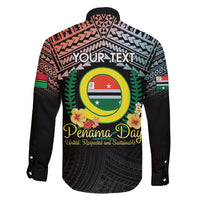 Personalised Penama Day Family Matching Short Sleeve Bodycon Dress and Hawaiian Shirt Vanuatu Provinces Polynesian Pattern LT14 - Polynesian Pride