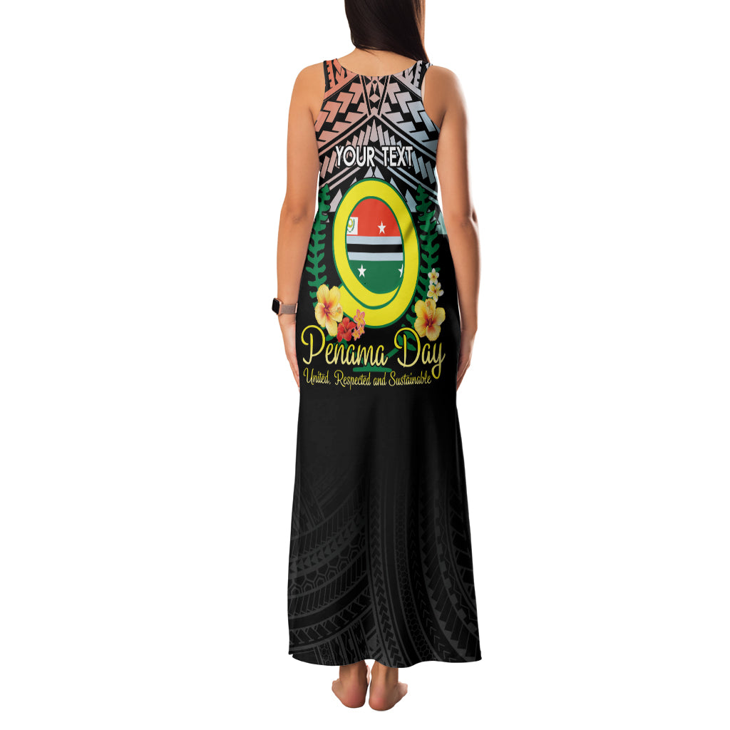 Personalised Penama Day Family Matching Tank Maxi Dress and Hawaiian Shirt Vanuatu Provinces Polynesian Pattern LT14 - Polynesian Pride