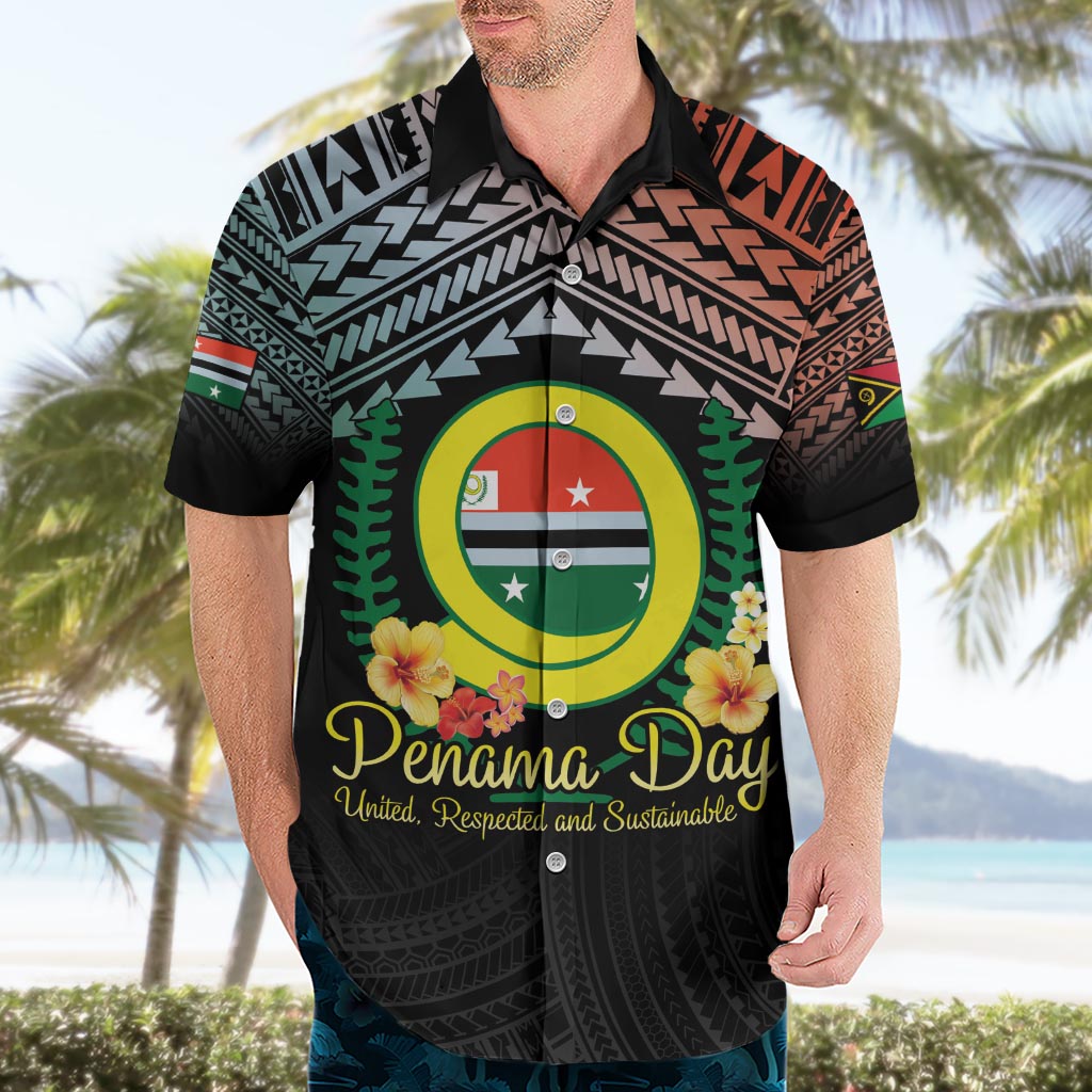 Personalised Penama Day Hawaiian Shirt Vanuatu Provinces Polynesian Pattern LT14 - Polynesian Pride