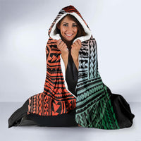 Personalised Penama Day Hooded Blanket Vanuatu Provinces Polynesian Pattern