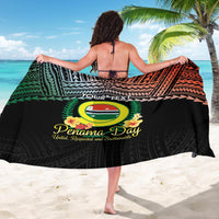 Personalised Penama Day Sarong Vanuatu Provinces Polynesian Pattern LT14 - Polynesian Pride