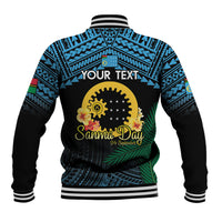 Personalised Sanma Day Baseball Jacket Vanuatu Provinces Polynesian Pattern LT14 - Polynesian Pride