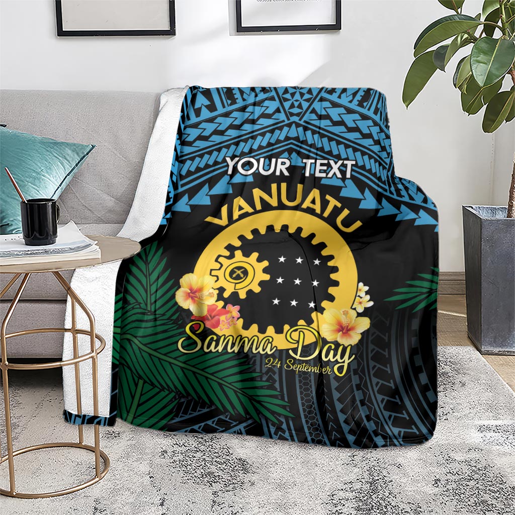 Personalised Sanma Day Blanket Vanuatu Provinces Polynesian Pattern LT14 - Polynesian Pride