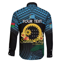 Personalised Sanma Day Family Matching Off Shoulder Maxi Dress and Hawaiian Shirt Vanuatu Provinces Polynesian Pattern LT14 - Polynesian Pride