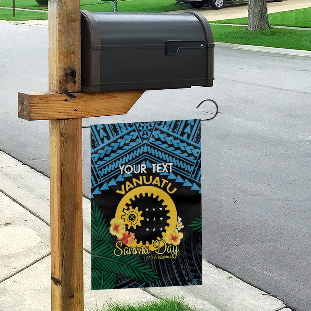 Personalised Sanma Day Garden Flag Vanuatu Provinces Polynesian Pattern