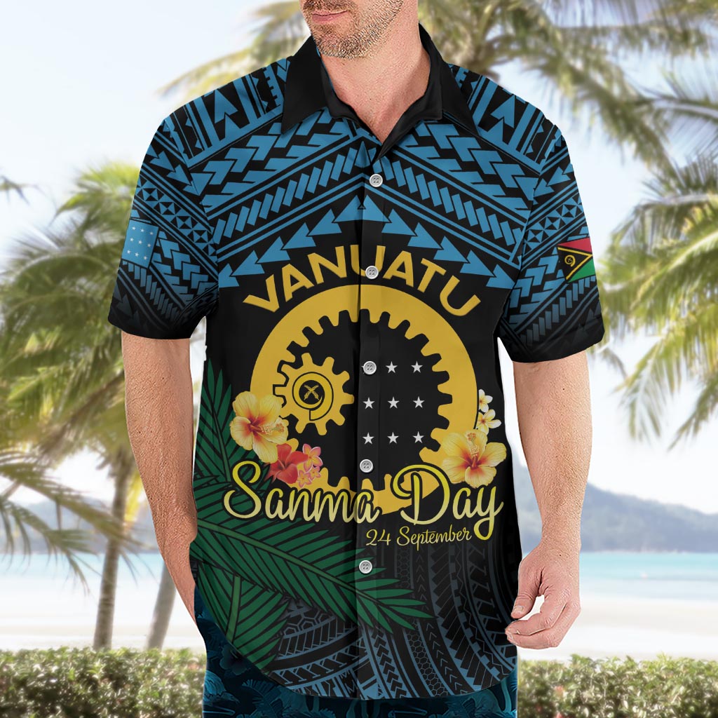 Personalised Sanma Day Hawaiian Shirt Vanuatu Provinces Polynesian Pattern LT14 - Polynesian Pride