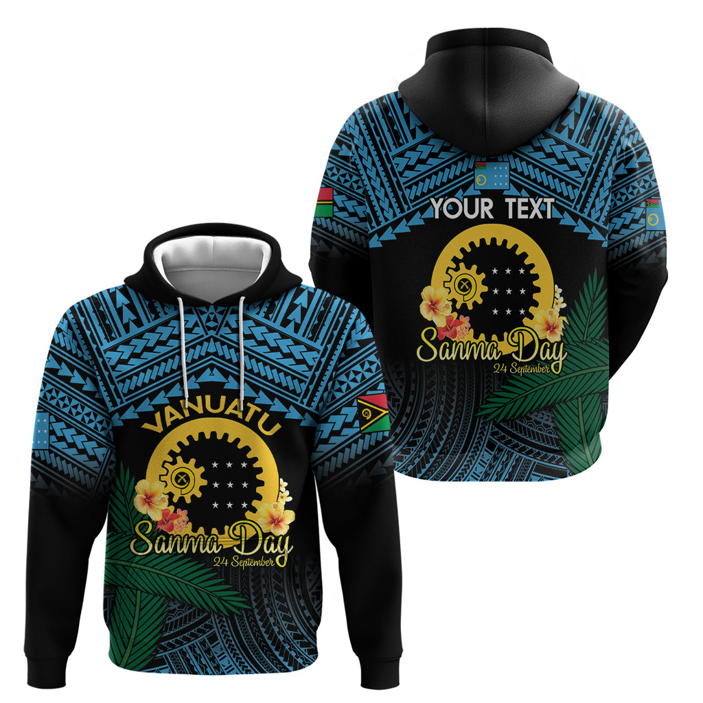 Personalised Sanma Day Hoodie Vanuatu Provinces Polynesian Pattern