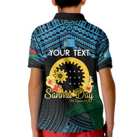 Personalised Sanma Day Kid Polo Shirt Vanuatu Provinces Polynesian Pattern LT14 - Polynesian Pride