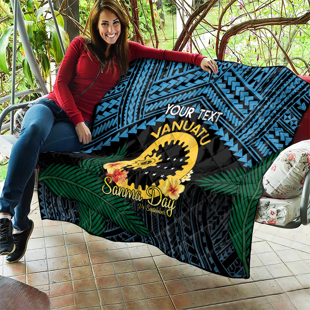 Personalised Sanma Day Quilt Vanuatu Provinces Polynesian Pattern LT14 - Polynesian Pride