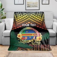 Personalised Tafea Day Blanket Vanuatu Provinces Polynesian Pattern LT14 - Polynesian Pride