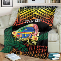 Personalised Tafea Day Blanket Vanuatu Provinces Polynesian Pattern LT14 - Polynesian Pride