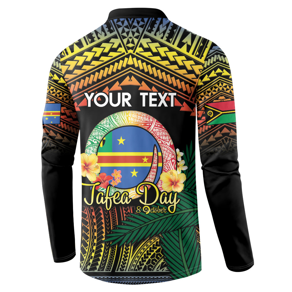 Personalised Tafea Day Button Sweatshirt Vanuatu Provinces Polynesian Pattern LT14 - Polynesian Pride