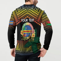 Personalised Tafea Day Button Sweatshirt Vanuatu Provinces Polynesian Pattern LT14 - Polynesian Pride