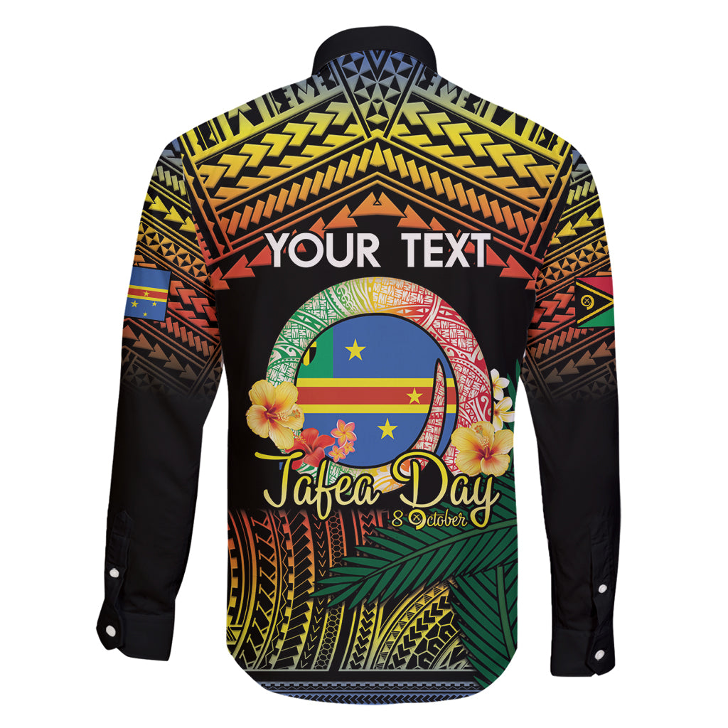 Personalised Tafea Day Family Matching Off Shoulder Maxi Dress and Hawaiian Shirt Vanuatu Provinces Polynesian Pattern LT14 - Polynesian Pride
