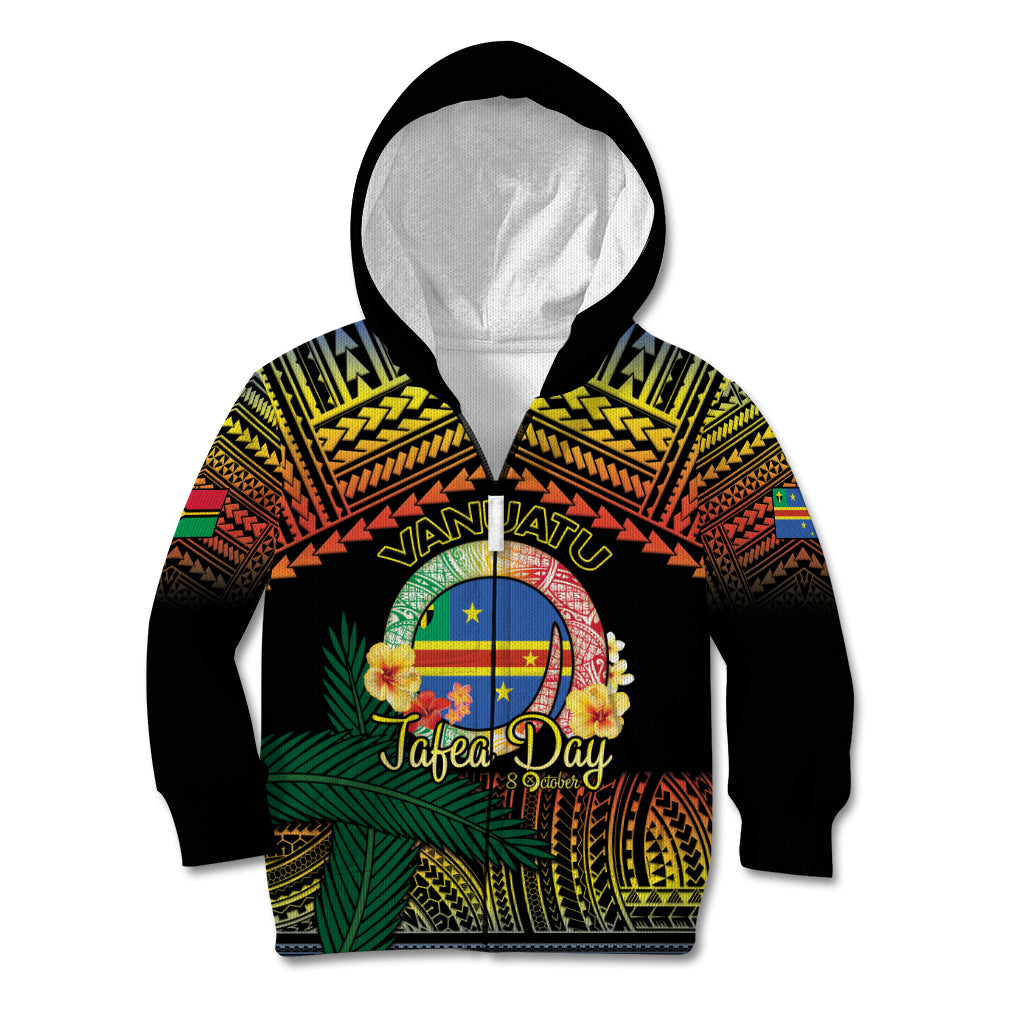 Personalised Tafea Day Kid Hoodie Vanuatu Provinces Polynesian Pattern