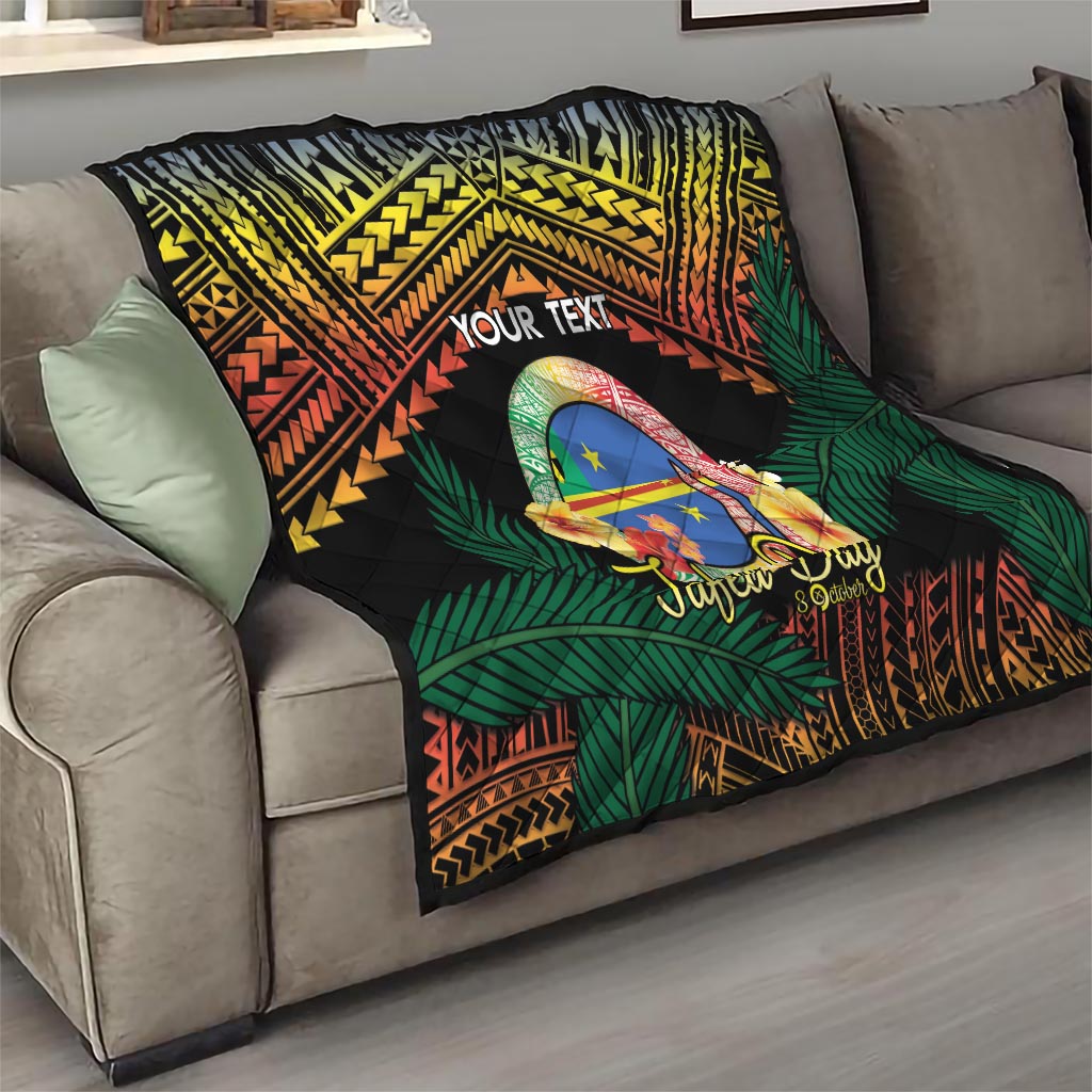 Personalised Tafea Day Quilt Vanuatu Provinces Polynesian Pattern LT14 - Polynesian Pride