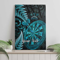 Personalised New Zealand Darts Canvas Wall Art Happiness Is A Tight Threesome Maori Paua Shell