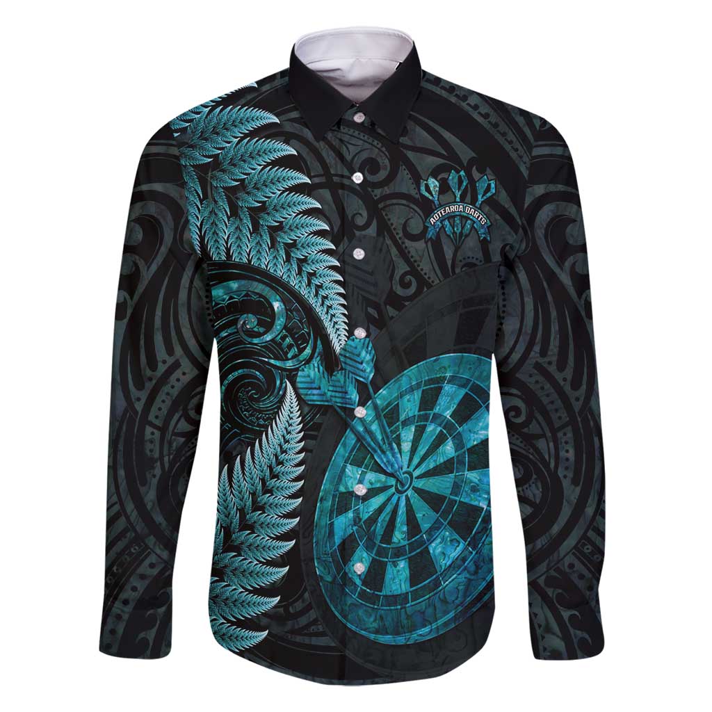 Personalised New Zealand Darts Family Matching Mermaid Dress and Hawaiian Shirt Happiness Is A Tight Threesome Maori Paua Shell