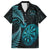 Personalised New Zealand Darts Family Matching Off The Shoulder Long Sleeve Dress and Hawaiian Shirt Happiness Is A Tight Threesome Maori Paua Shell