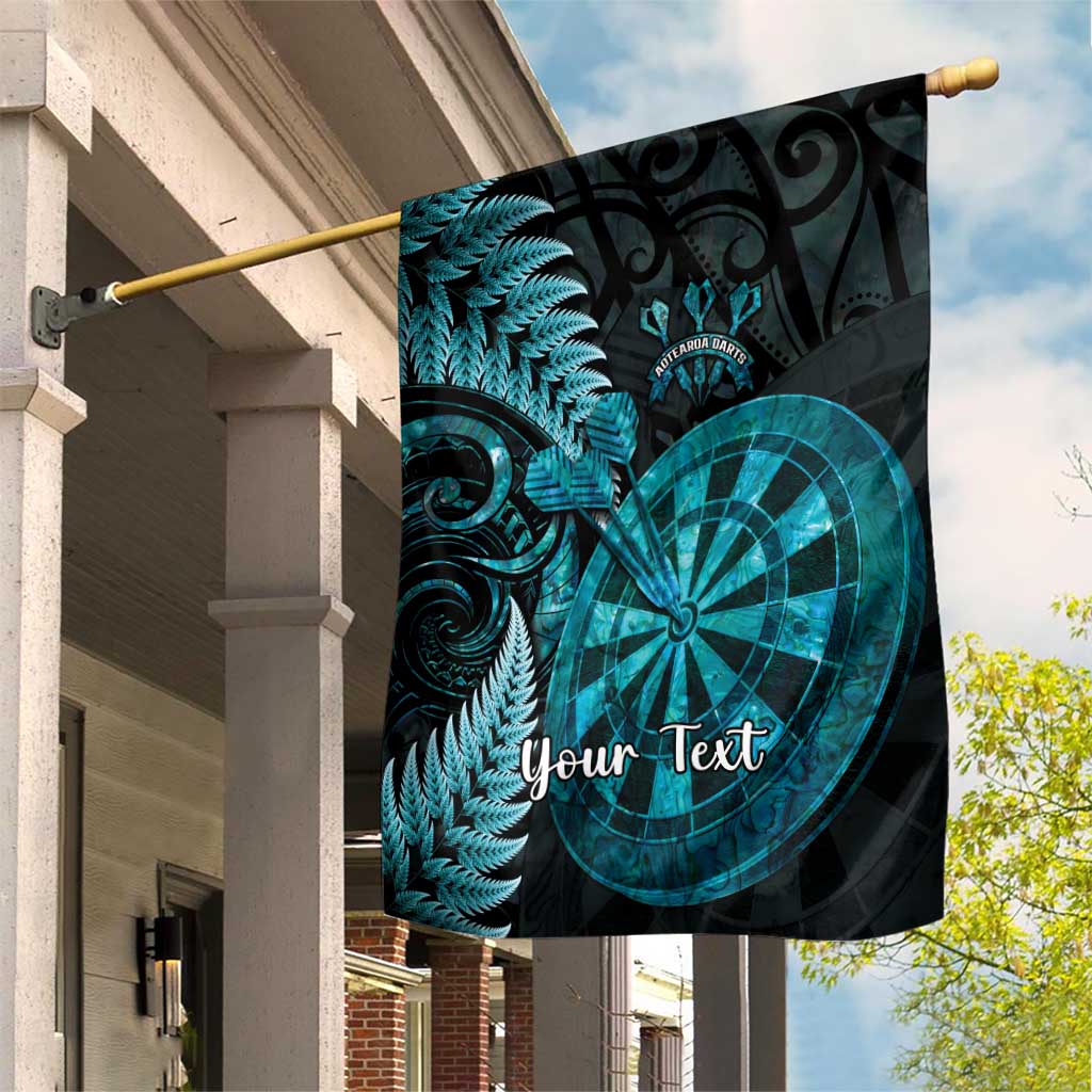 Personalised New Zealand Darts Garden Flag Happiness Is A Tight Threesome Maori Paua Shell