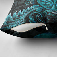 Personalised New Zealand Darts Pillow Cover Happiness Is A Tight Threesome Maori Paua Shell - Polynesian Pride