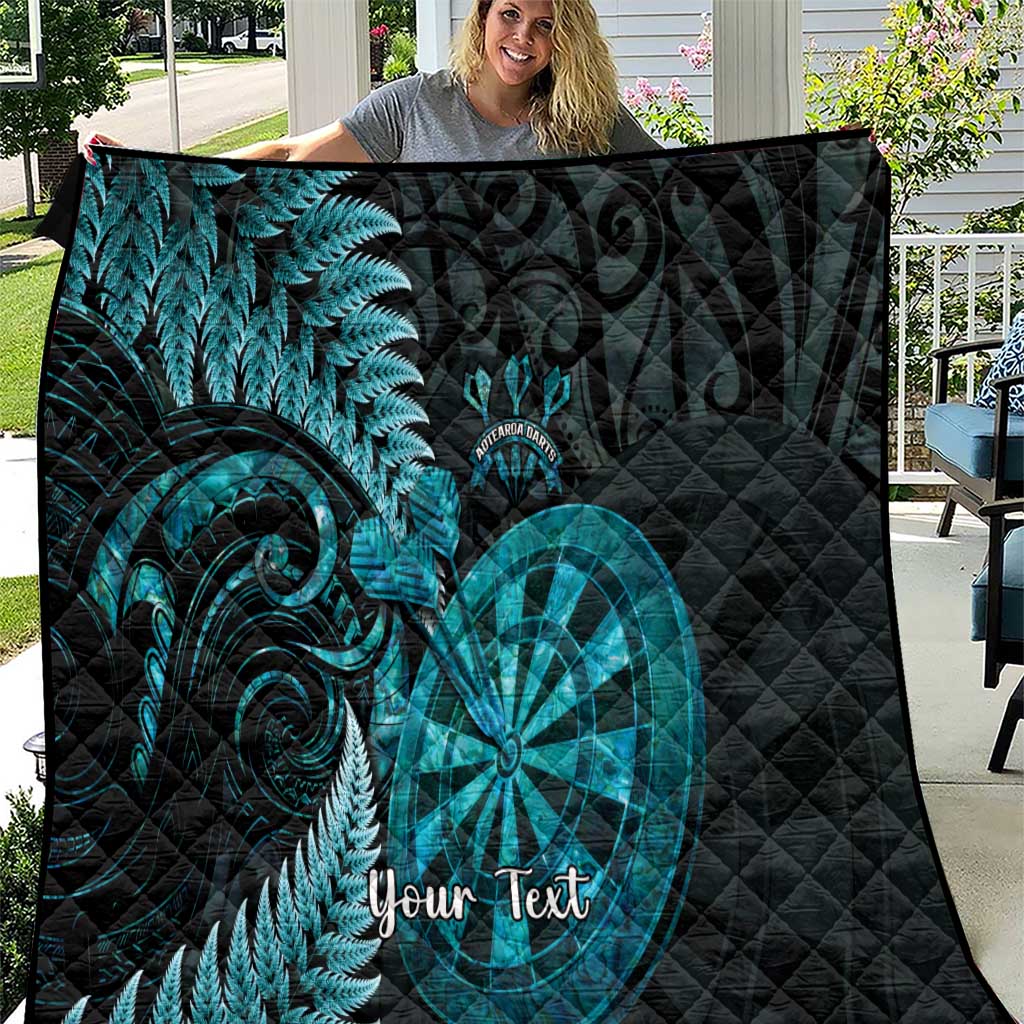 Personalised New Zealand Darts Quilt Happiness Is A Tight Threesome Maori Paua Shell
