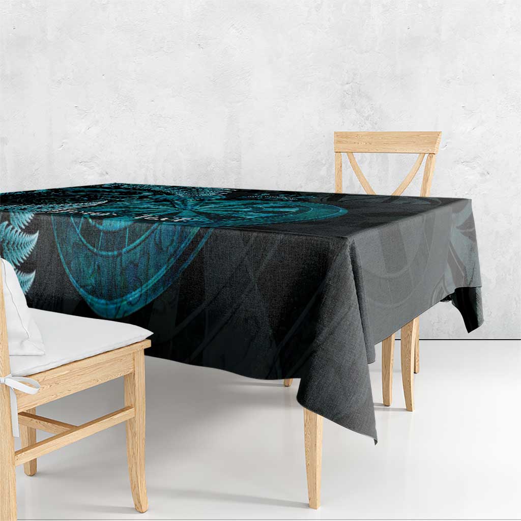 Personalised New Zealand Darts Tablecloth Happiness Is A Tight Threesome Maori Paua Shell