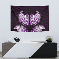 New Zealand Ta Moko Tapestry Aotearoa Maori Chest Tattoo Purple