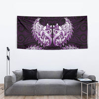 New Zealand Ta Moko Tapestry Aotearoa Maori Chest Tattoo Purple