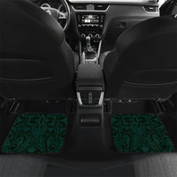 New Zealand Ta Moko Car Mats Aotearoa Maori Chest Tattoo Turquoise