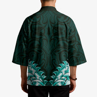 New Zealand Ta Moko Kimono Aotearoa Maori Chest Tattoo Turquoise