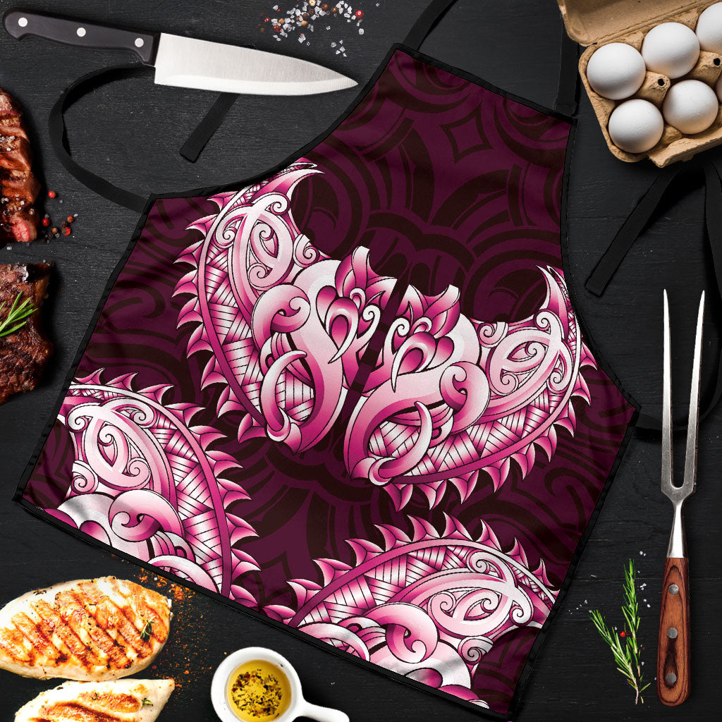 New Zealand Ta Moko Apron Aotearoa Maori Chest Tattoo Pink