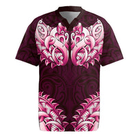 New Zealand Ta Moko Rugby Jersey Aotearoa Maori Chest Tattoo Pink