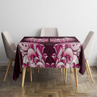 New Zealand Ta Moko Tablecloth Aotearoa Maori Chest Tattoo Pink