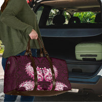 New Zealand Ta Moko Travel Bag Aotearoa Maori Chest Tattoo Pink