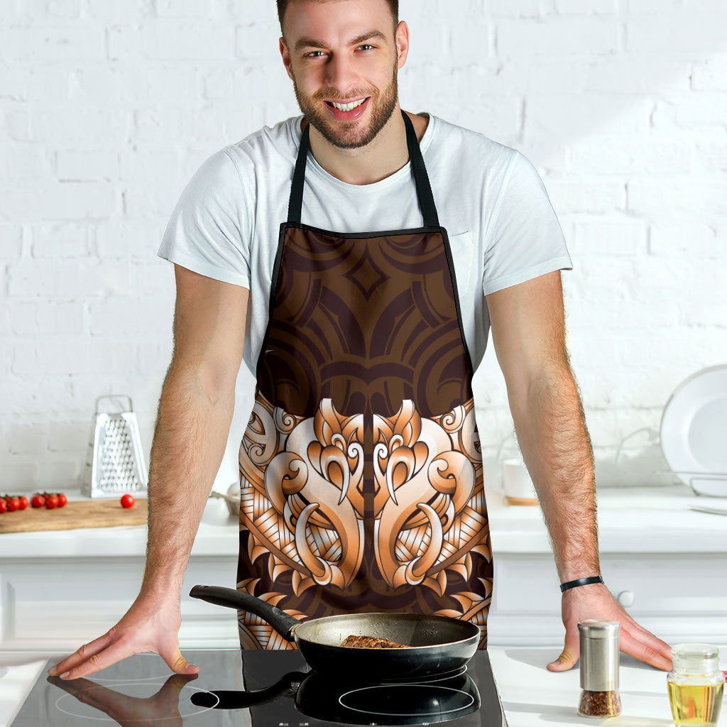 New Zealand Ta Moko Apron Aotearoa Maori Chest Tattoo Orange