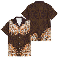 New Zealand Ta Moko Family Matching Long Sleeve Bodycon Dress and Hawaiian Shirt Aotearoa Maori Chest Tattoo Orange