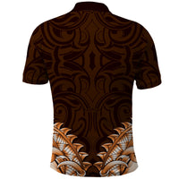 New Zealand Ta Moko Polo Shirt Aotearoa Maori Chest Tattoo Orange