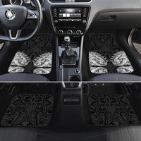 New Zealand Ta Moko Car Mats Aotearoa Maori Chest Tattoo Black
