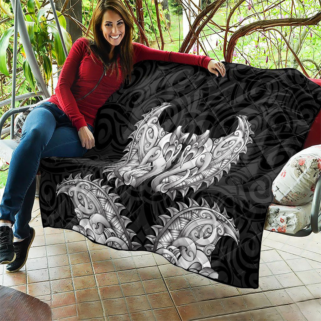 New Zealand Ta Moko Quilt Aotearoa Maori Chest Tattoo Black