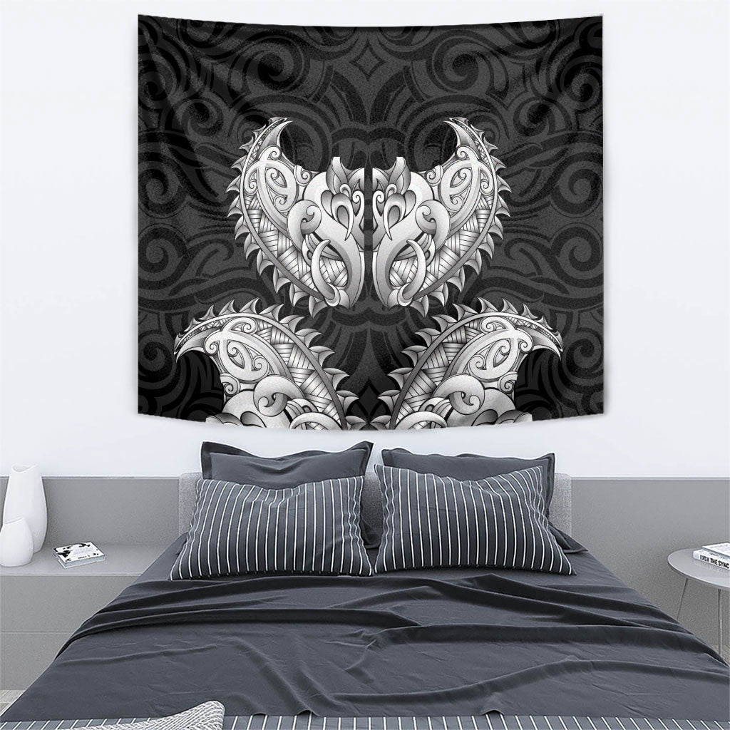 New Zealand Ta Moko Tapestry Aotearoa Maori Chest Tattoo Black