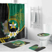 Personalised PNG Enga Provins Bathroom Set Papua New Guinea Plumeria Melanesian Pattern - Polynesian Pride