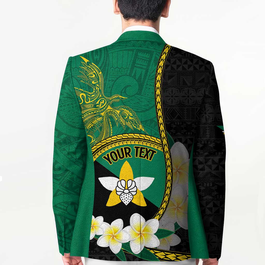 Personalised PNG Enga Provins Blazer Papua New Guinea Plumeria Melanesian Pattern LT14 - Polynesian Pride