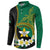 Personalised PNG Enga Provins Button Sweatshirt Papua New Guinea Plumeria Melanesian Pattern - Polynesian Pride