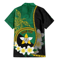 Personalised PNG Enga Provins Family Matching Mermaid Dress and Hawaiian Shirt Papua New Guinea Plumeria Melanesian Pattern - Polynesian Pride