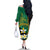 Personalised PNG Enga Provins Family Matching Off The Shoulder Long Sleeve Dress and Hawaiian Shirt Papua New Guinea Plumeria Melanesian Pattern - Polynesian Pride