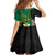 Personalised PNG Enga Provins Family Matching Off Shoulder Short Dress and Hawaiian Shirt Papua New Guinea Plumeria Melanesian Pattern - Polynesian Pride